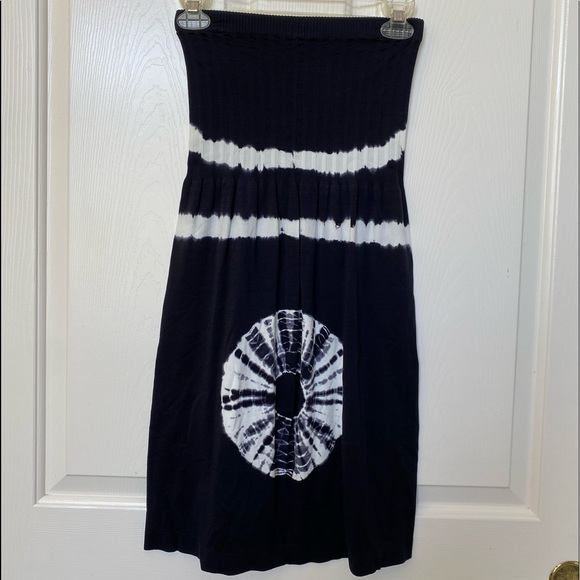 black and white tie-dye coverup/dress - Picture 1 of 2